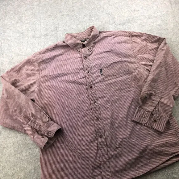 Vintage Abercrombie Fitch Shirt Men XL Red Check Long Sleeve Button Up - Picture 3 of 11